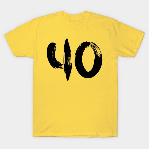 Number 40 T-Shirt by Erena Samohai